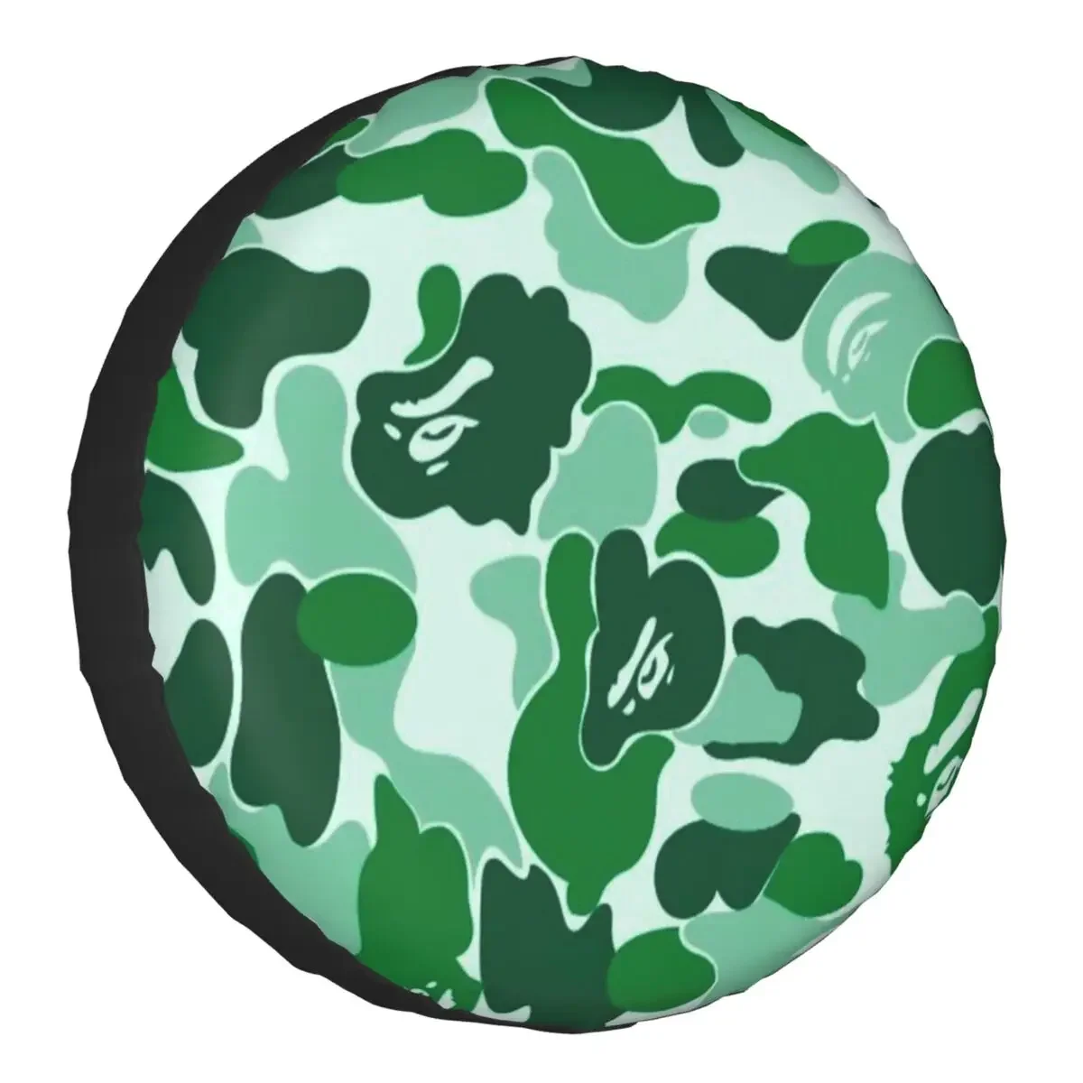 Green Army Camo Camouflage Spare Wheel Tire Cover for Mitsubishi Pajero Jeep RV SUV Trailer Vehicle Accessories 14