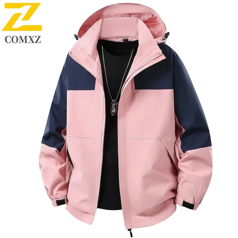 سترة COMXZ للرجال لراكبي الدراجات النارية متعددة الجيوب مقاومة للماء للاستخدام الخارجي سترات موتوكروس للسفر معطف مريح للخريف لركوب الدراجات #2