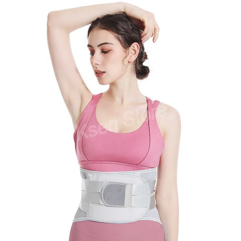 Lumbar Pad Waist Protection Back Support Belt Lumbar Back Belt Man Woman Spine Corset Spine Correction with Metal Support Rod