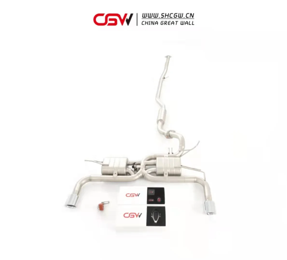 CGW New Produce Performance Stainless Steel Muffler Cutout Cat-back for Lancer Ex Valvetronic Exhaust - view 4
