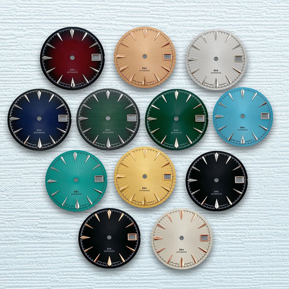 

28.5mm S Logo Cocktail Dial Fit NH35 Japanese Movement Red High-Quality Dial Watch Modification Accessories