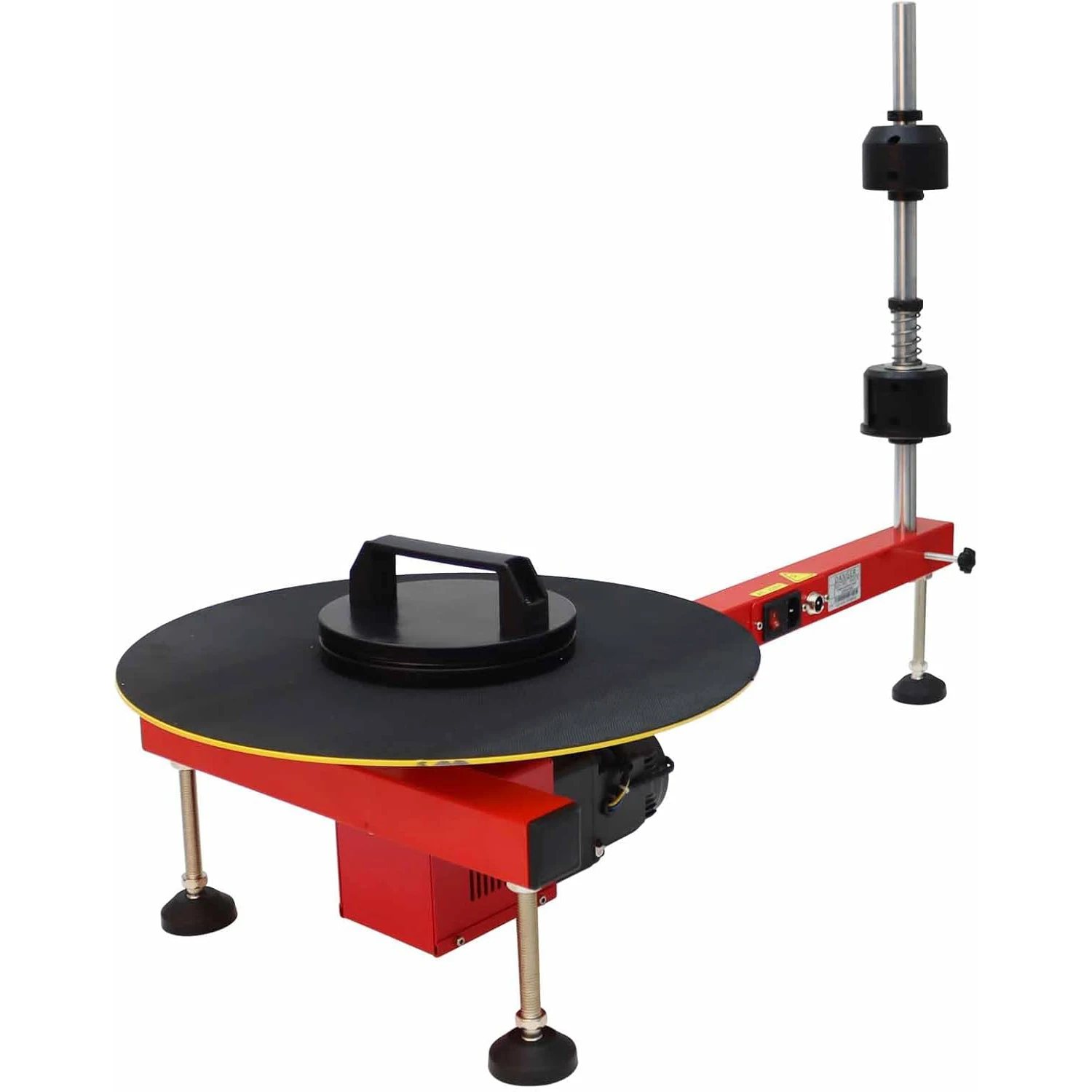 مقعد تغليف الفيلم الكهربائي القابل للتمدد 1 لفة موزع أفلام شبه أوتوماتيكي للتغليف منصات التعبئة 110 رطل تحميل 220 فولت