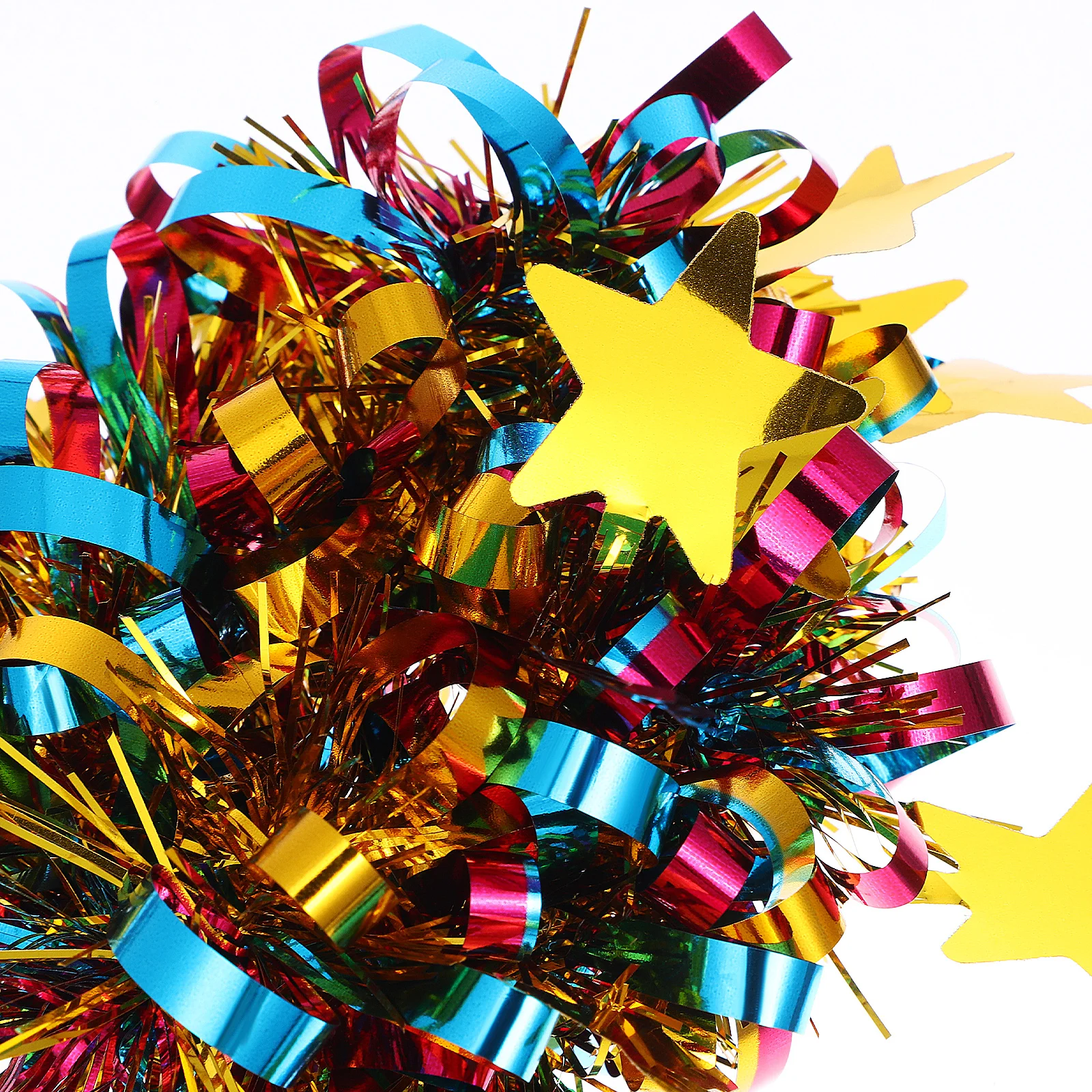 

14 pcs Colorful Pom Poms Five Pointed Ball Wrist Flower Plastic Cheerleading Props Full Shape Comfortable Soft