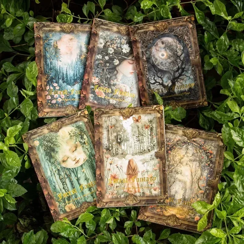 30Pcs paper Decorative paper Diy Diary Album Scrapbooking Material Forest fantasy Series Material Junk  170*115mm