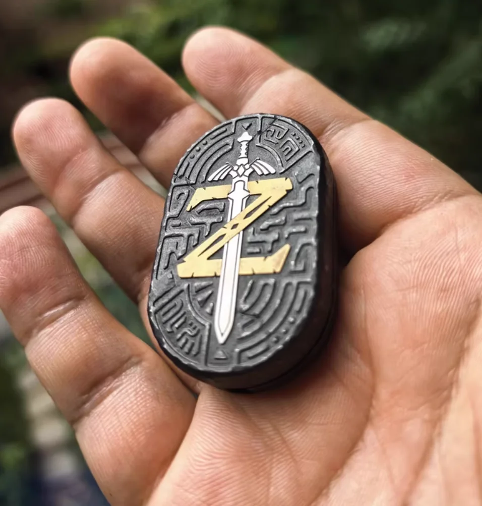 USATO EDC Mot Bright Stone Pattern Zelda Rhythm slider push Giocattoli di decompressione