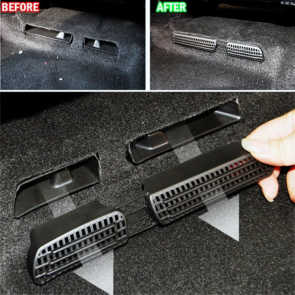For Audi Q2 Q3 Q5 Q7 Q8 Under Seat Floor Rear AC Heater Air Conditioner Duct Vent Cover Grill Outlet Cover Trim
