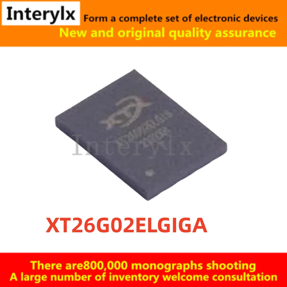 5Pcs/Lot New original XT26G02ELGIGA XT26G02ELGIG XT26G02 Package LGA-8 FLASH storage IC