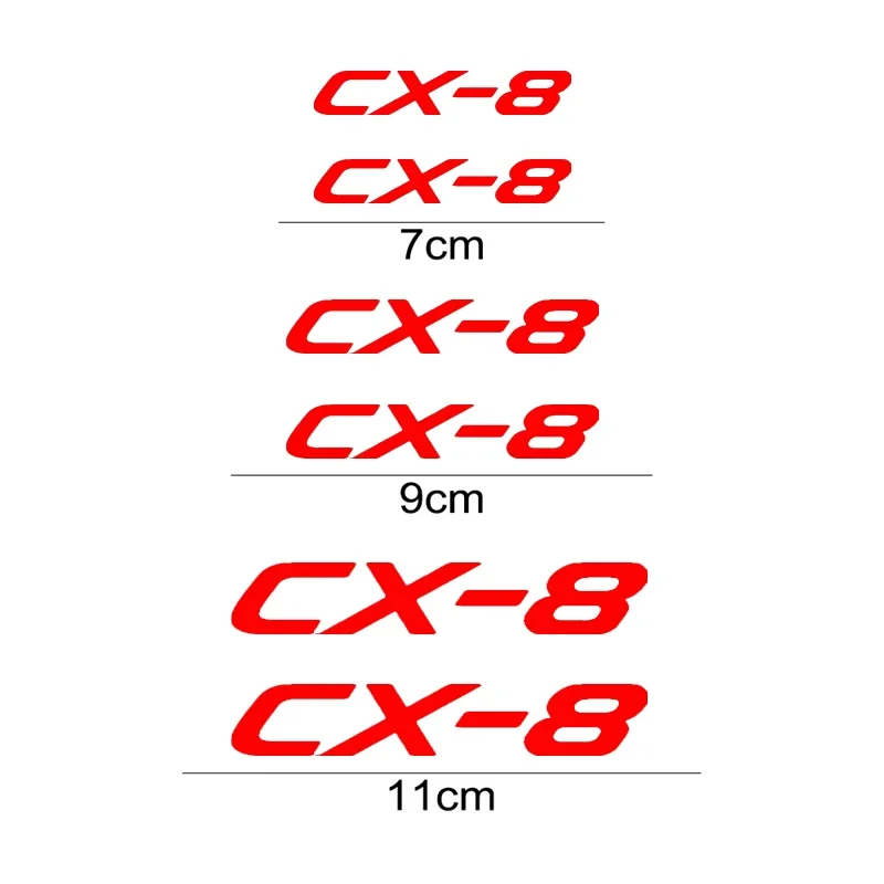 CX8 Logo Car Caliper Cover Sticker Exterior Decal Decoration for Mazda CX-8 CX-3 CX-4 CX-6 CX-5 CX-7 CX9 CX30 MPS MS 3 6 MX5