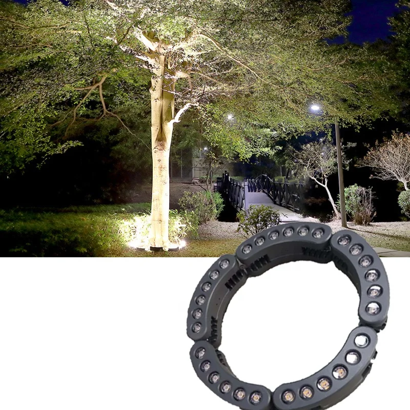 

36W 48W 72W DMX512 RGBW Colorful Aluminum Body Led Hug Tree Light IP65 Outdoor Waterproof Garden Ring Landscape Tree Lamp