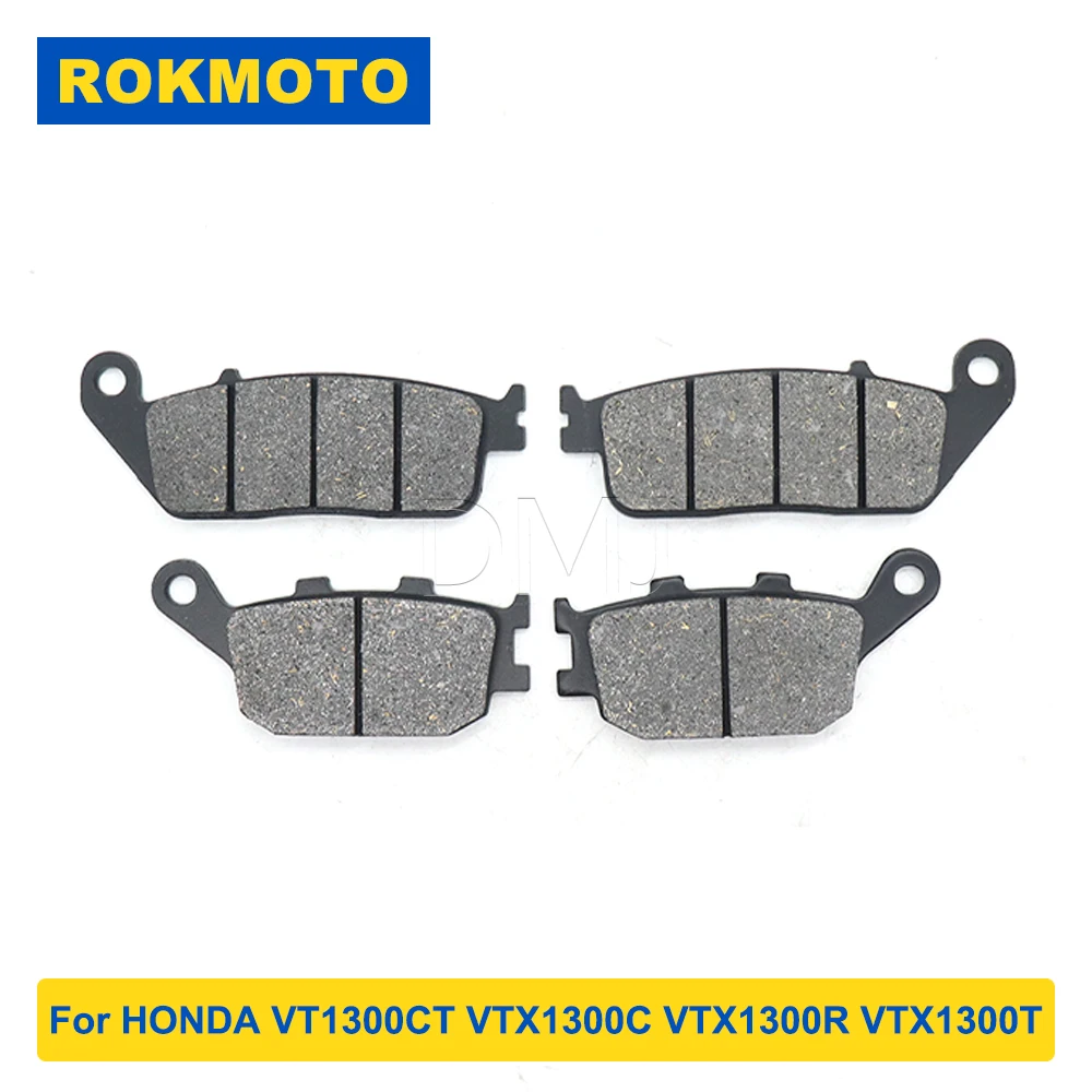 For HONDA VT1300CT VTX1300C VTX1300R VTX1300T VTX1300S Retro VTX1300 C R T S Retro Motorcycle Front Rear Brake Pads