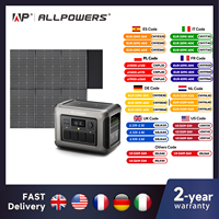 ALLPOWERS R1500 Portable Power Station with 600W Solar Panel 2500W 2016Wh LiFePO4 AC Output Solar Generator for Garden Party