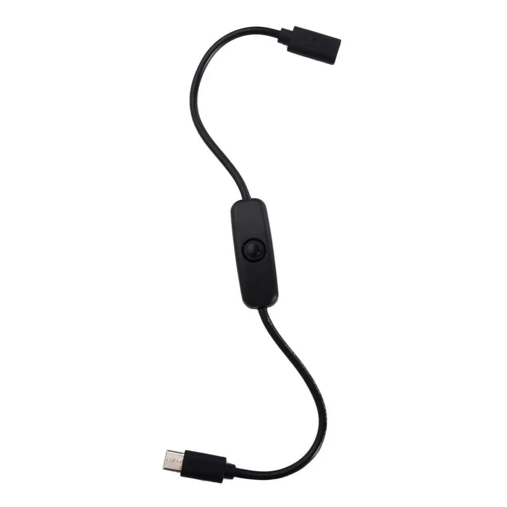 USB-C Male to Female for Raspberry Pi 4 On Off Switch Type-C Ports Power Cord Type C Cable Power Line Type C Power Supply