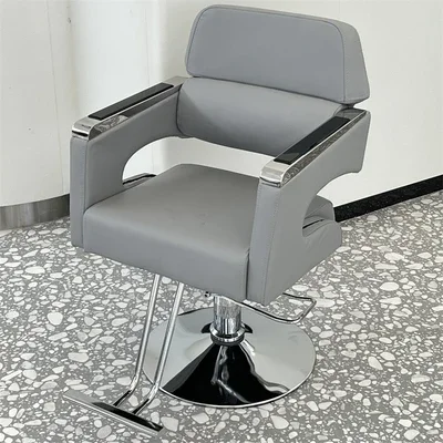 

Modern Stainless Steel Adjustable Antique Equipment Beauty Hair Salon Barber Styling Chair