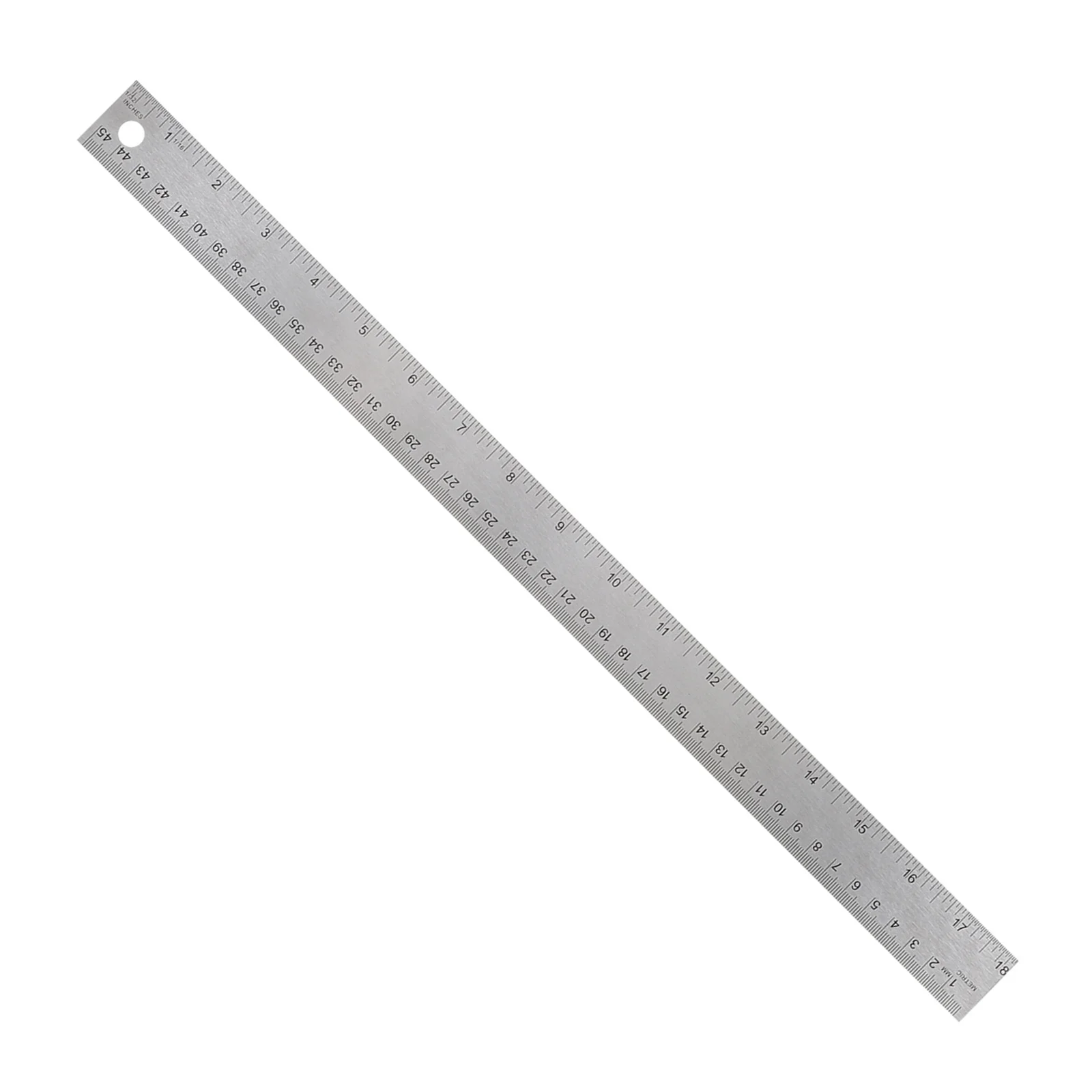 Stainless Steel Cork Back Ruler No Burrs for School Office Engineering Woodworking Measuring Drawing Tool Metal Ruler
