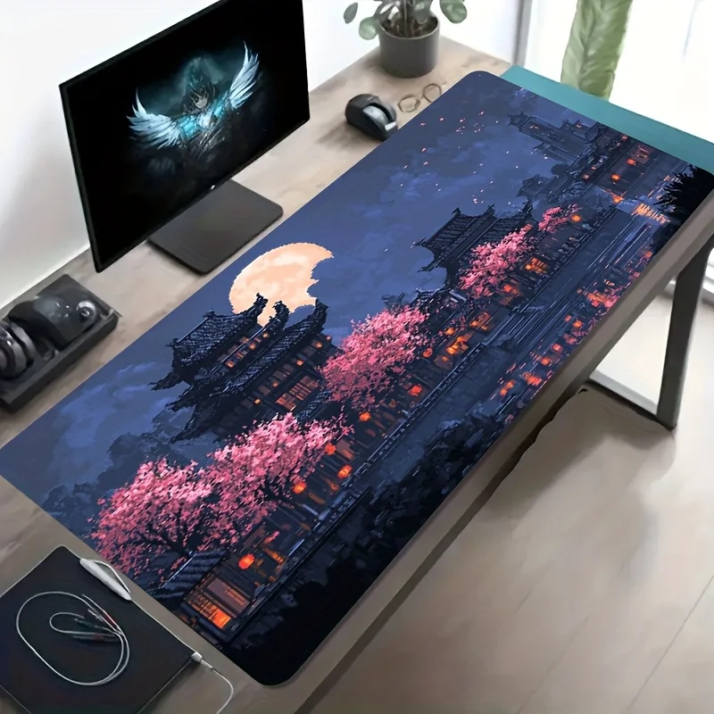 

Desk Pad Mouse Pad Gaming Cloth Surface Non Slip Rubber Base PC Laptop Keyboard Office