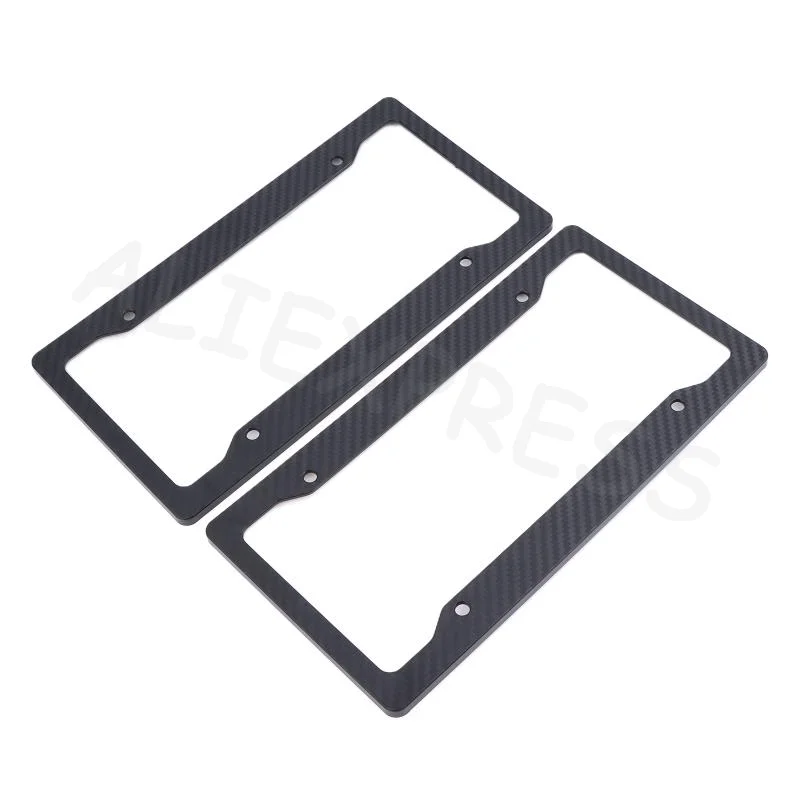 Car License Plate Frame Bracket with Complete Screw Set Heavy Duty Universal Holder for SUV Truck Installation