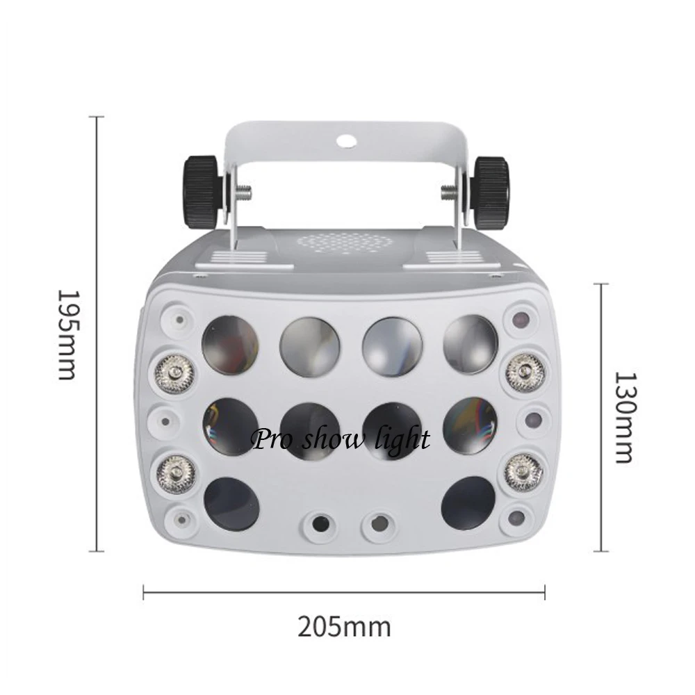 LED Stage Lights With Remote 60W DMX Butterfly Lazer Lights Projector Disco DJ Lazer Rain Lights LED Beam Wash Lights For Club