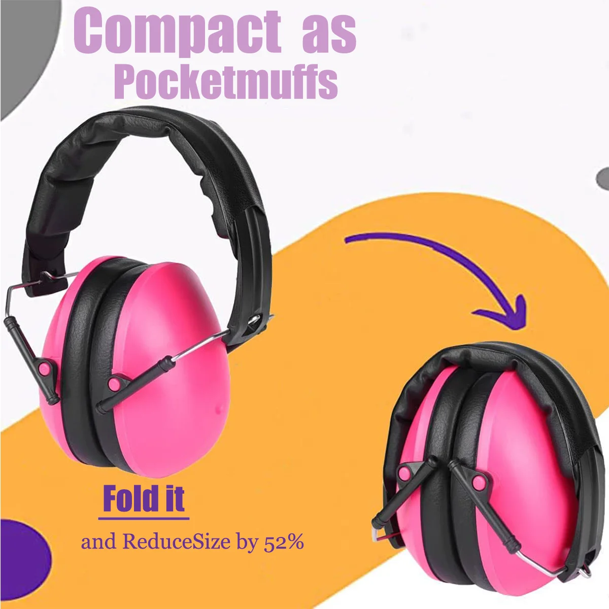 Hight Quality Kids Ear Protection Earmuffs Safety Hearing Ear Muffs Noise Reduction Soundproof Headphones Children Protective