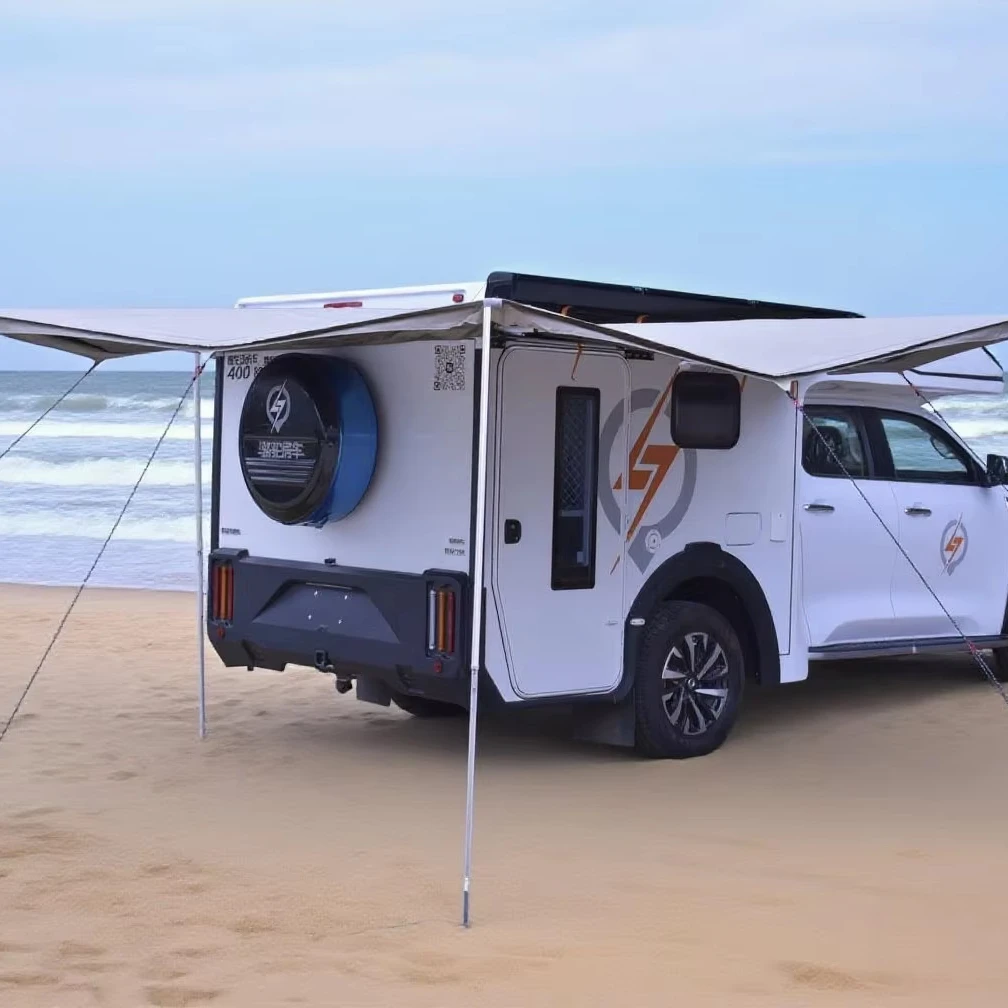 2025 New Arrival RV Awning 270 Trailer Side 270 Awning With Support Leg For Truck Off-road SUV