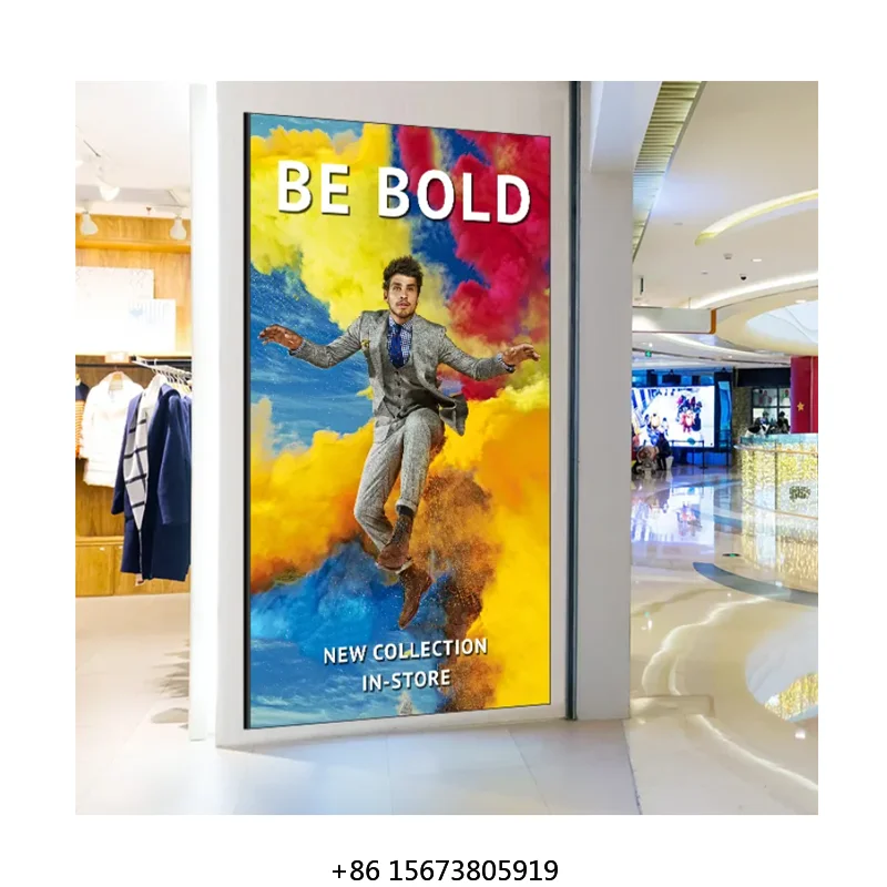 600*337.5*32.5mm Digital Signage Window Led Display Panel Pantallas Led Gigantes Interior Advertising Screen