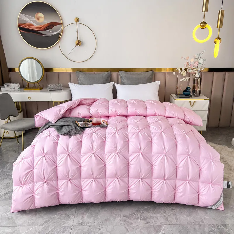 95% goose down comforter chunky comforter duvets luxury bedding set for winter queen size heavy down quilt warm winter