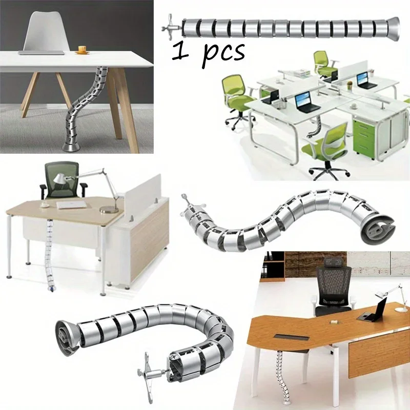 1pcs Cable Wire Wrap Organizer Spiral Tube Management Wire Storage Cord Protector Office Computer Cable Accessories