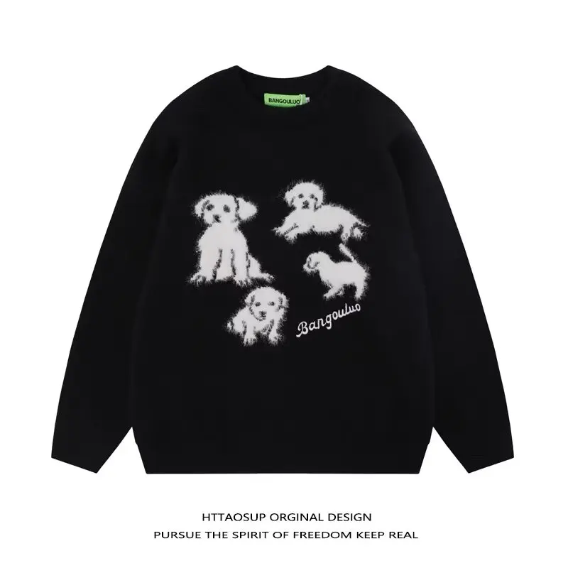 

Men's Thiened Autumn Winter Knitwear Loose Fit Hong Kong Sle Casual Sweater Coat Polyester Fiber Regular Length Button Door