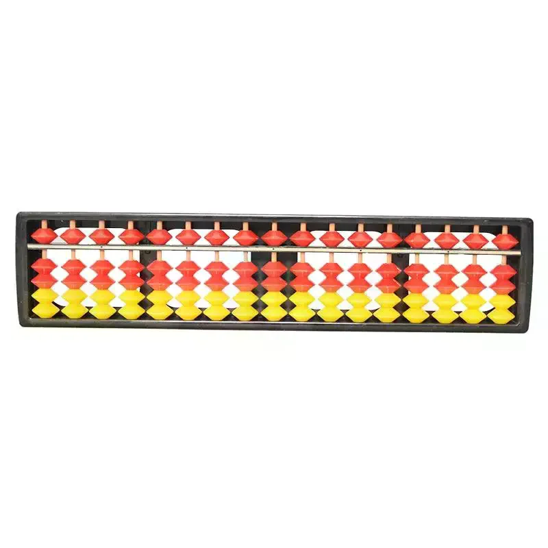 1Pcs Mathematics Beginners Caculating Toys 17 Digit Rods Standard Abacus Soroban Chinese Japanese Calculator Counting Tool