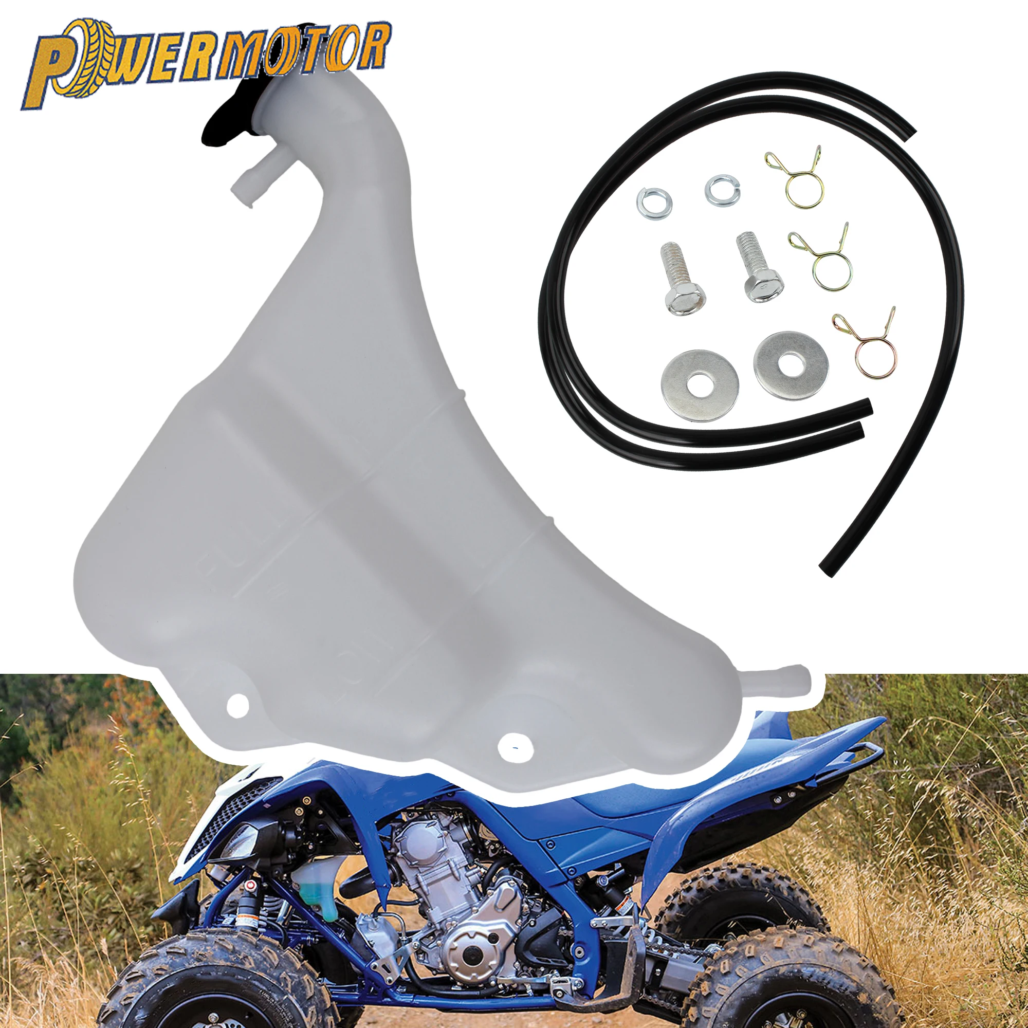 

ATV DirtBike Radiator Water Tank Coolant Bottle Overflow Reservoir Tank For YAMAHA Raptor 700 Motorcycle Motocross Modified Part