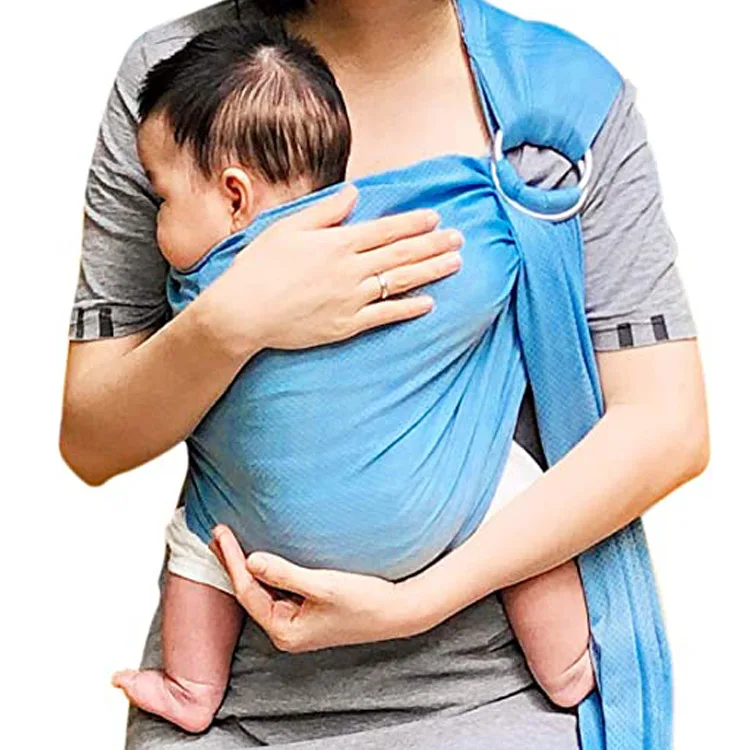 Double Ring Baby Back Towel Cotton and Linen Ring Horizontal Hug Strap Multi-functional Baby Carrier Wrap Backpacks Carriers