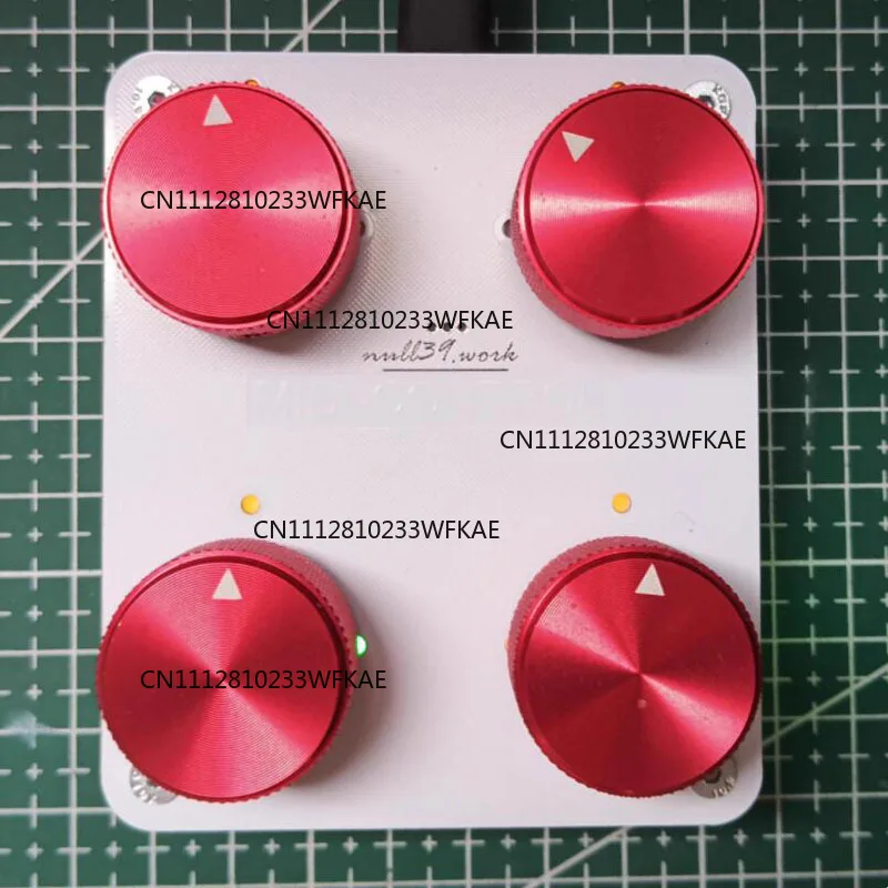Precise rotary encoder for music production software, 4 knob MIDI controller with customizable CC mapped USB-C interface
