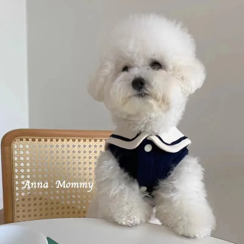 

Cute Stripe Polo Shirt for Small and Medium Dogs Puppy Clothes Sweatshirt Dog Vest T-Shirt