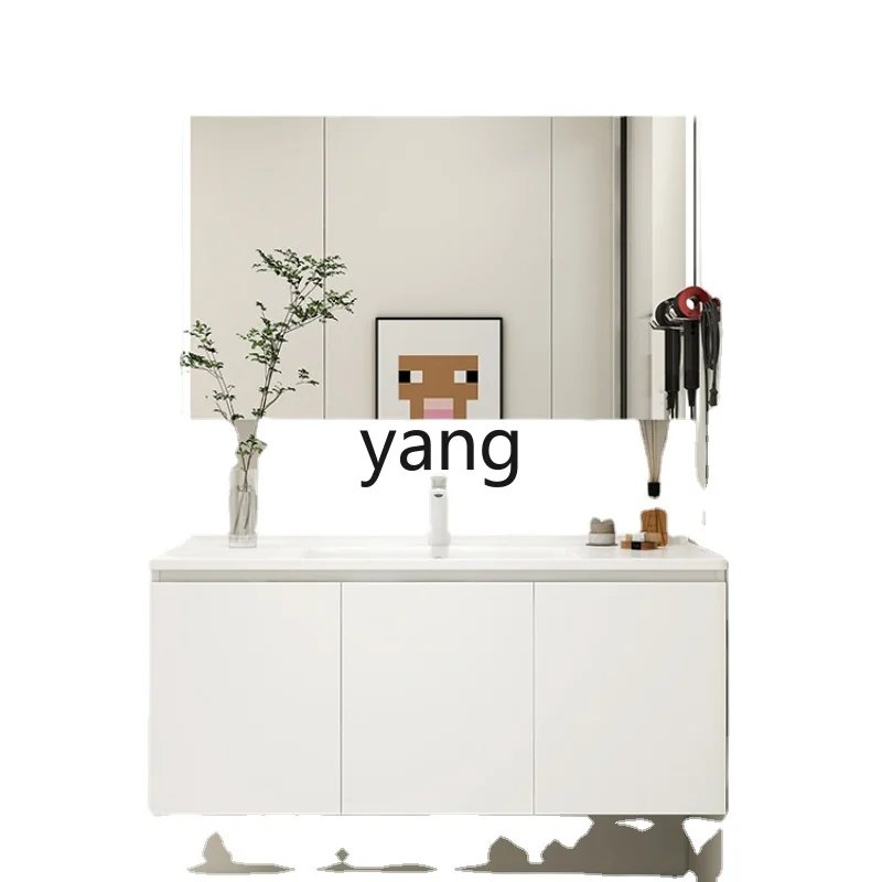 Yjq Bathroom Cabinet Ceramic Whole Washbin Bathroom Wash Basin Cabinet Combination Sink Inter-Platform Basin