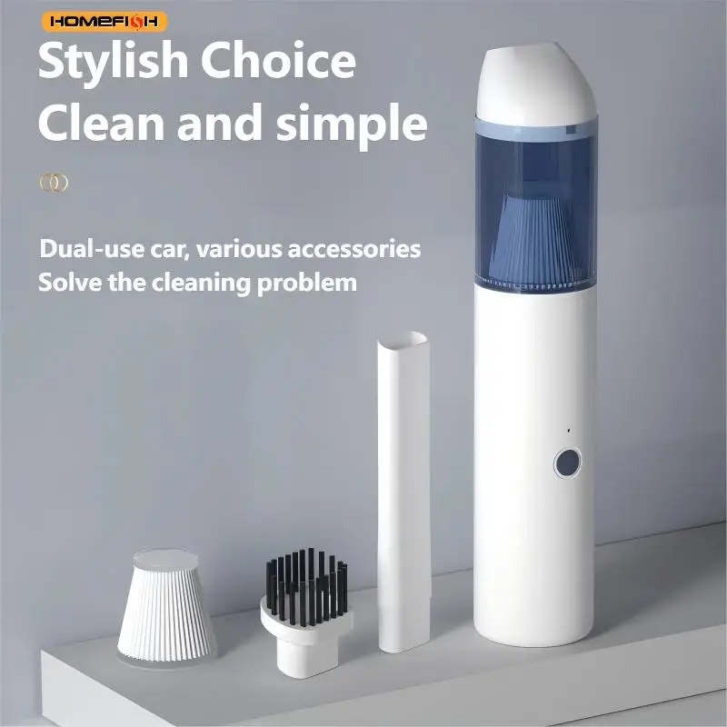 

HOMEFISH Portable Handheld Wireless Charging Vacuum Cleaner Mini Multi-Purpose Lightweight Car Household Desktop Eco-Friendly