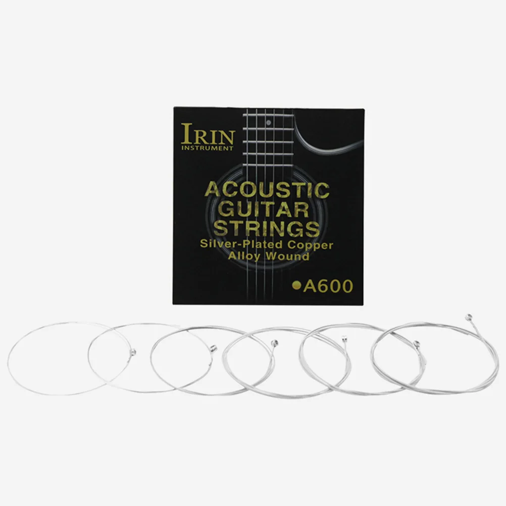

6 Pcs Steel Core Strings Guitar Supplies Parts and Accessories Bass Replace Brass