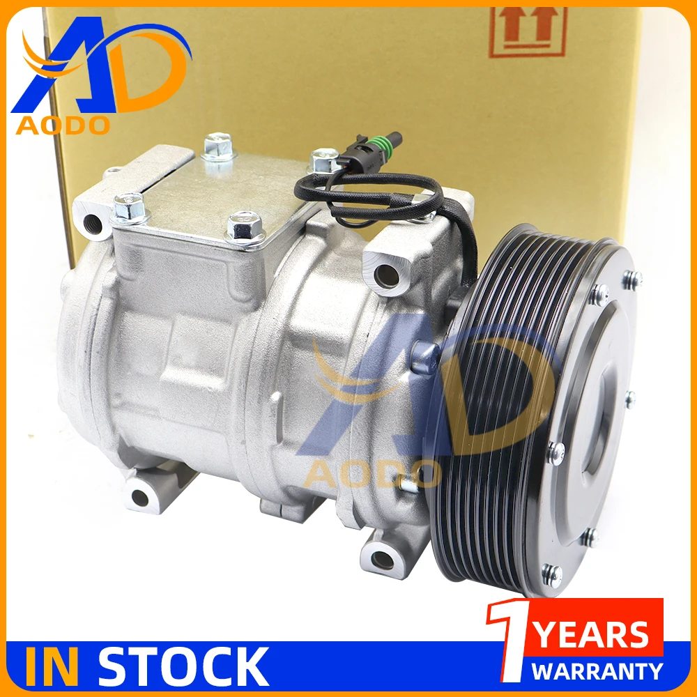 New A/C AC Compressor For 1970-2012 John Deere 10PA17C 4471009790 4472004932 4472005031 4710441 TY6764 TY24304 AT172376 8PK