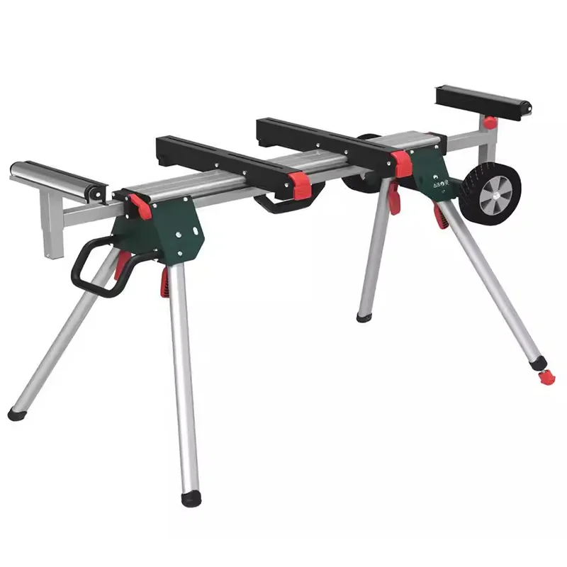 Aluminum Support Frame Mitre Saw Mobile Workstation Universal Bracket/Steel Structure Portable Folding Legs Adjustable Width