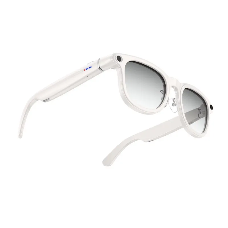 X01 Ultra Comfort Smart AI Glasses Long Lasting Battery 8MP Visual Search Real Translation With Charging Case Wi-Fi Supported
