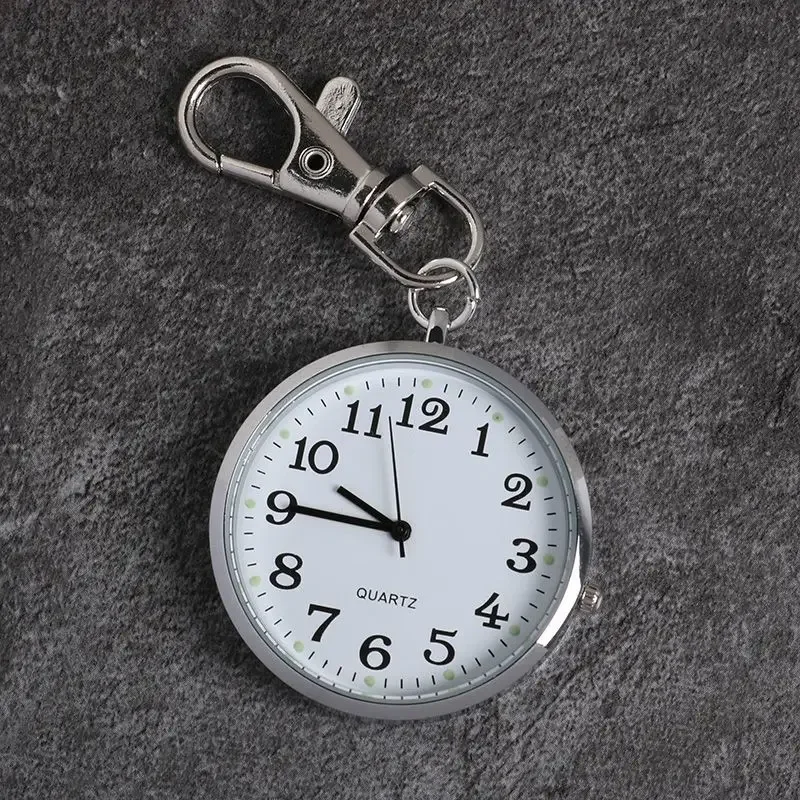 Small hanging watch, portable keychain, exam watch, nurse, student, civil servant exam, silent small watch, time pendant
