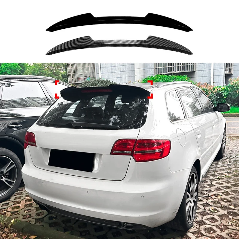

For Audi A3 8P S-line Five Door 2004-2013 Top Wing Blade Small Rear Roof Spoiler Aftermarket Modification Exterior Accessory
