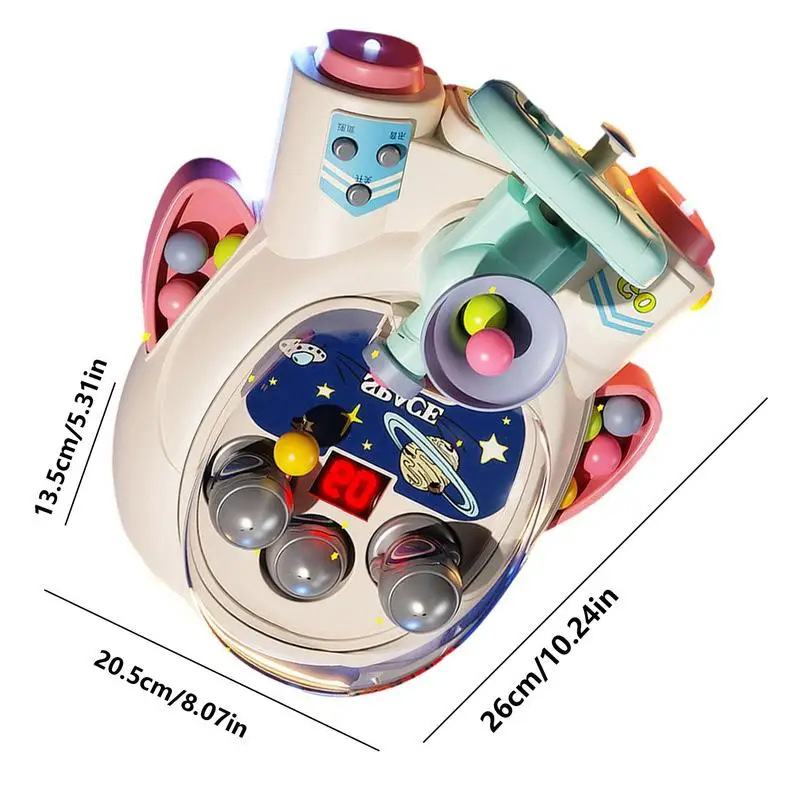 Pinball Machine Spaceship Shaped DIY Pinball Game Puzzle-Model Building Kits Learn Concepts Through Play Action And Reflex Game