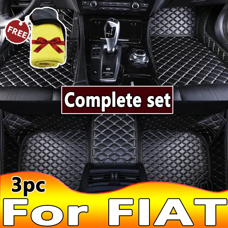 Car Floor Mats For FIAT FIAT tipo 500 500c 500X Barchetta Croma 126p X1 9 Ducato 124 Spider  Car Accessories