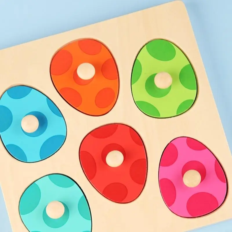 Dinosaur Eggs Puzzle Multilayer PEG PEG TOOY لطفلي يعزز الفضاء التفكير المنطقي المهارة A2UB
