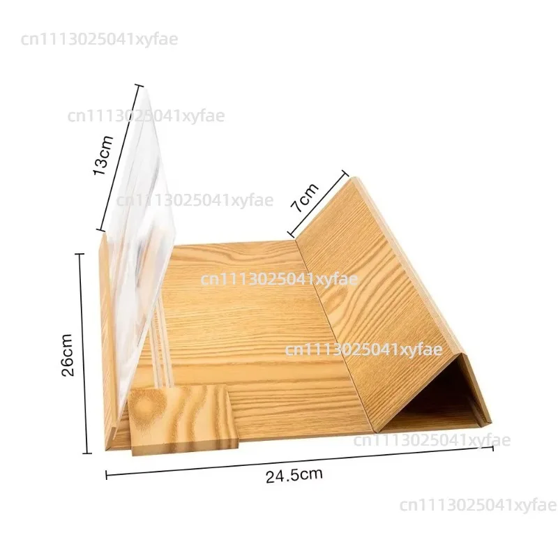 12Inch 3X Phone Screen Magnifier Optical Acrylic Fresnel Lens Cellphone Amplifier with Bracket for Watching Reading