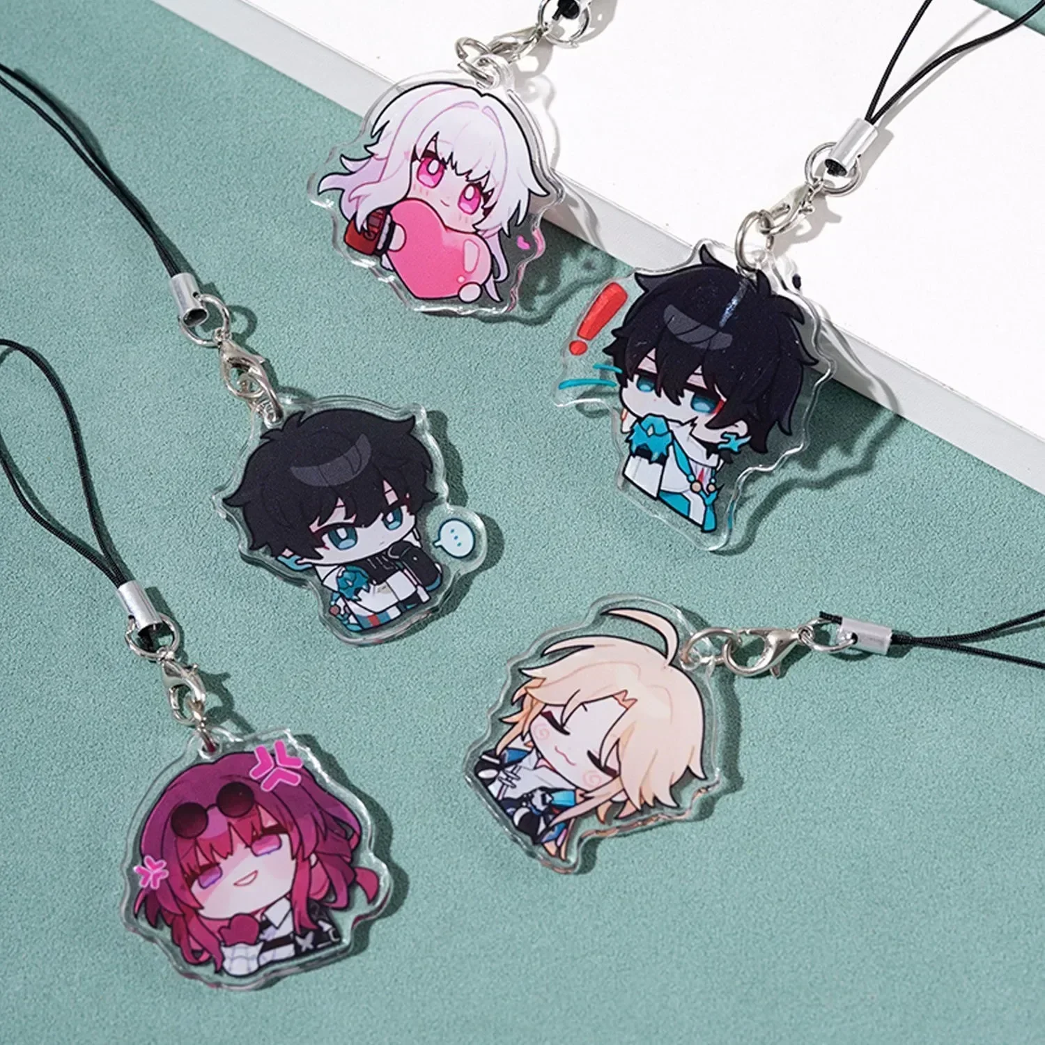 Honkai Star Rail Keychain Phone Chain Badge Kafka March 7th Asta Hook Ornaments Kawaii Game Anime Accessories Kid Toy Gift Gift