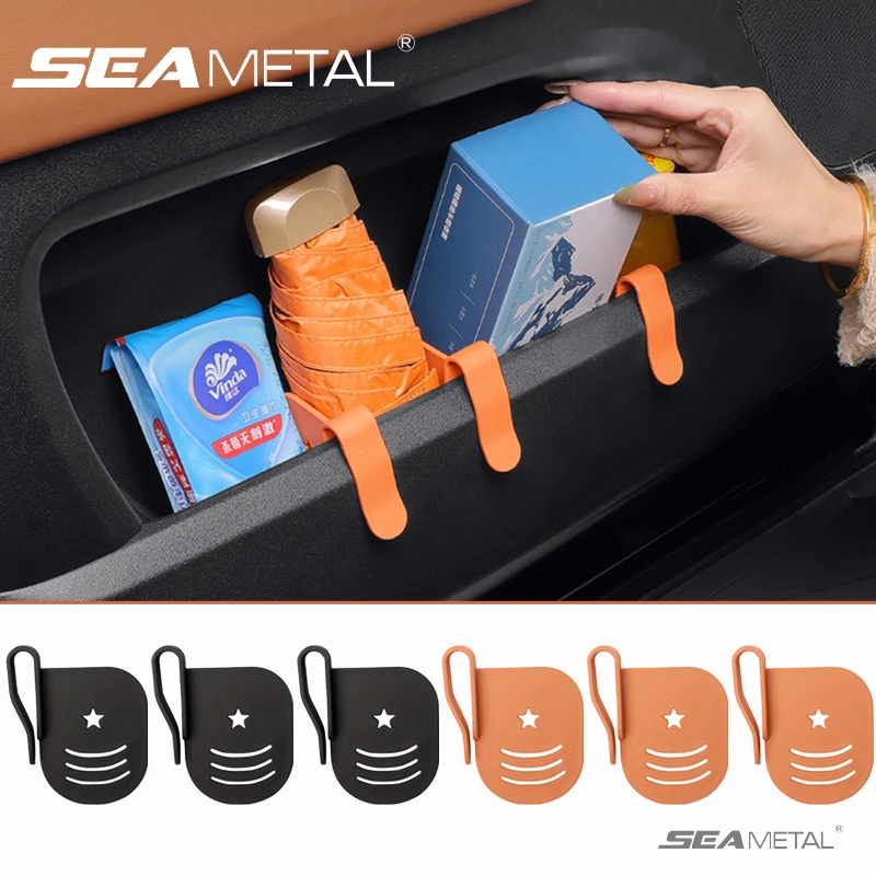 SEAMETAL 3PCS Car Door Storage Divider, Universal Interior Slot Holder Clamp, Car Organizer Accessories