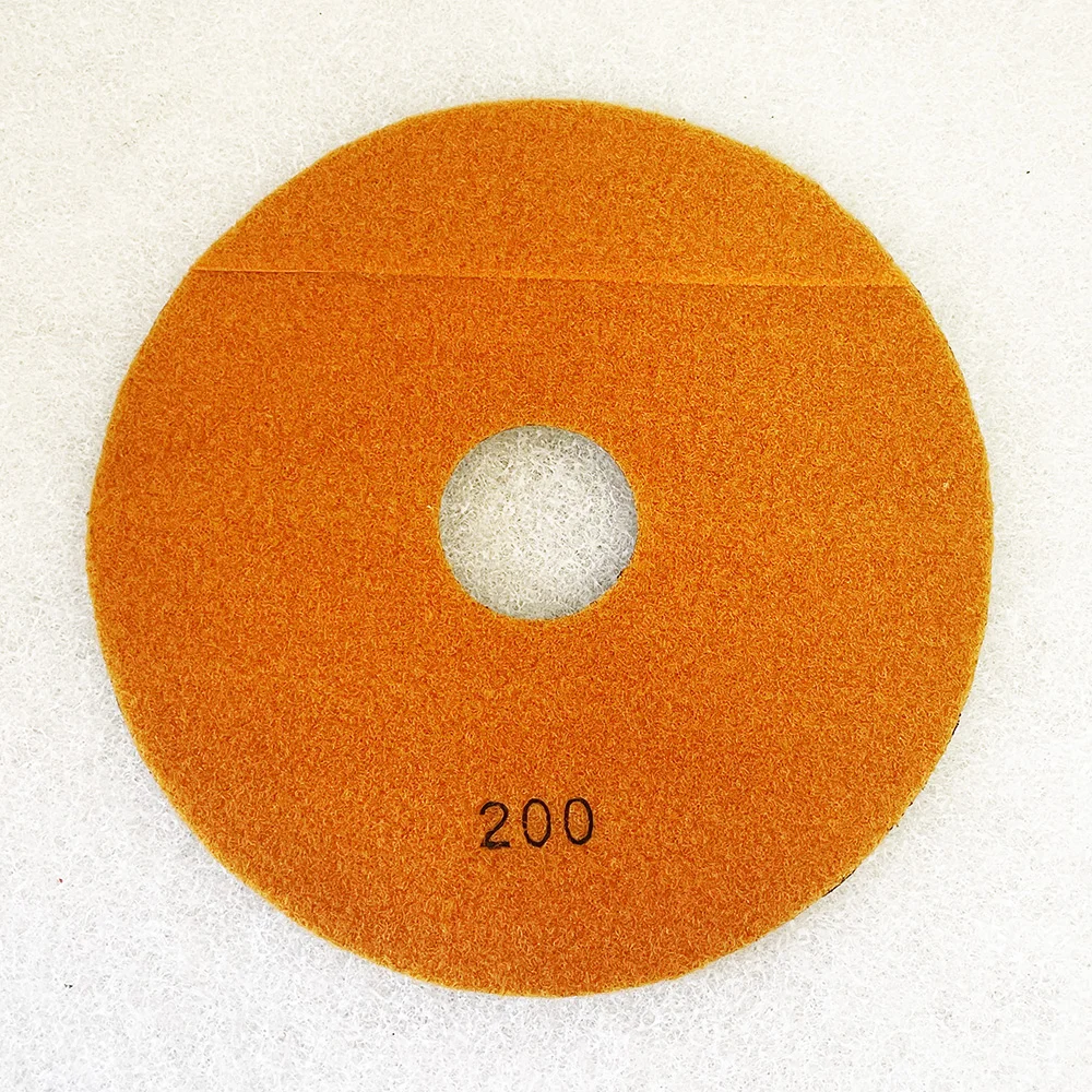 2PCS/Set 8 Inch 200mm Dry Polishing Pad Sharp Type Flexible Diamond Polishing Pad For Granite Marble Stone Sanding Disc