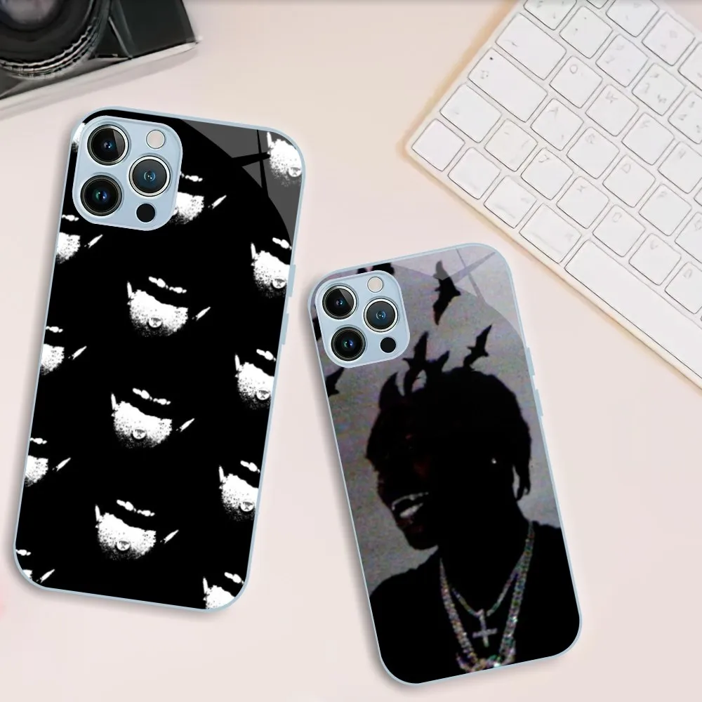 Rapper Ken Carson A Great Chaos Phone Case For iphone Tempered Glass 11 14 12 13 Mini Pro Plus X XS MAX XR Cover