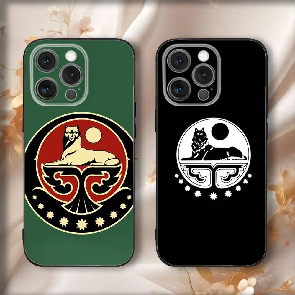 

Chechen Coats Logo Phone Case For iPhone16,15,14,13,12,11,Pro,Max,Plus,X,XS,SE4,E,Mini,Soft Black Case
