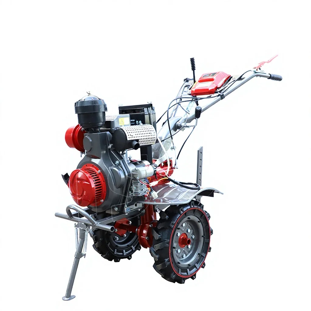 BISON China Diesel Engine Power Tiller Rotary Cultivator With 1 Year Warranty
